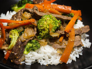 Beef & Broccoli, Nothing like a beef dish while at sea.